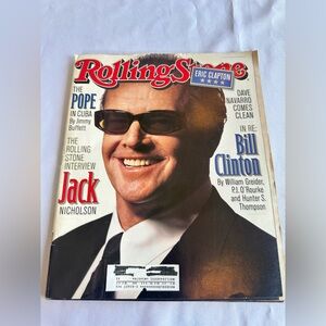 1998 Rolling Stone Magazine with Jack Nicholson March 19, 1998 Issue 782
